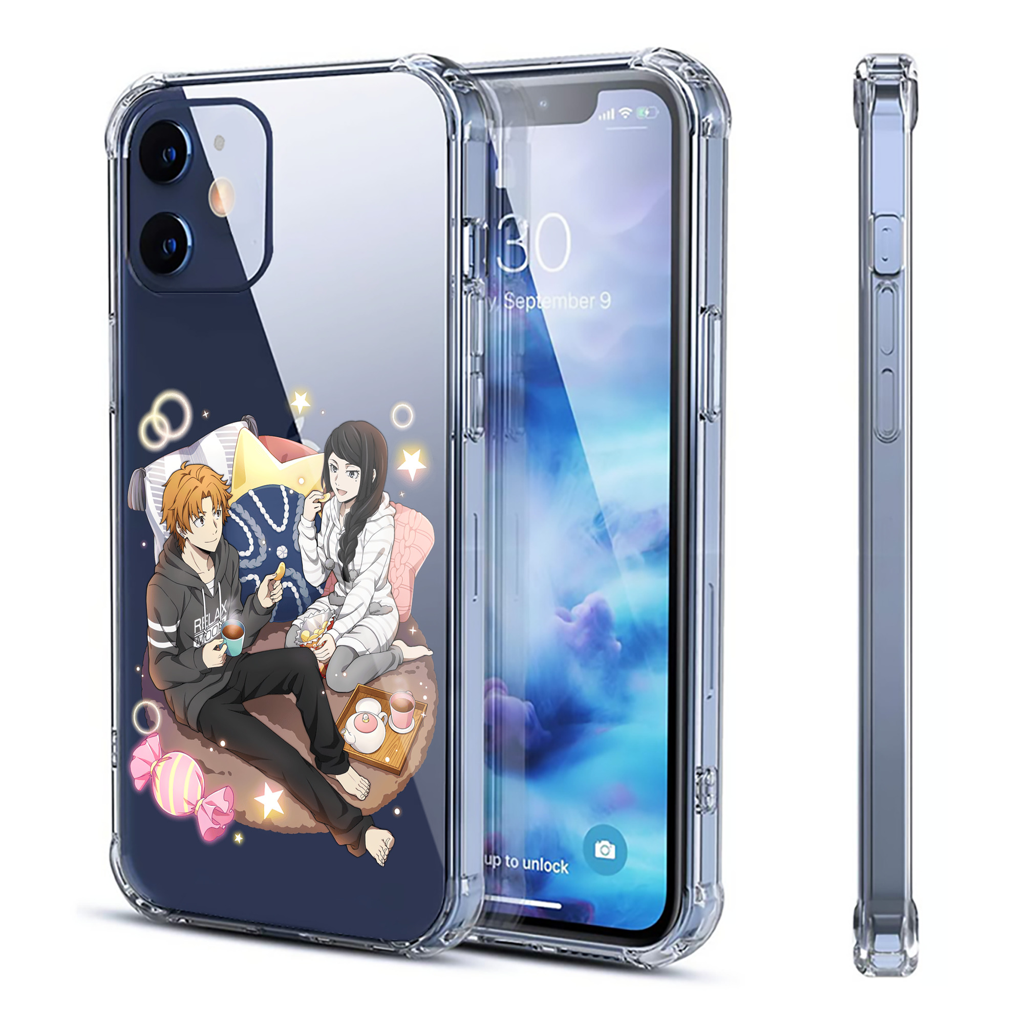 （画像用） 文豪ストレイドッグス Bungo Stray Dogs 【iPhone 12シリーズ対応】透明スマホケース（クリアソフトケース）